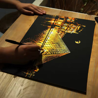 Tableaux à Gratter – Monuments & Villes du Monde (Packs au choix)